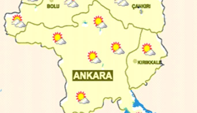 Ankara'da 16 Eylül 2019 hava durumu nasıl olacak haritalı tahmin